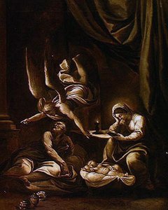ヨセフに現れる天使 作： Lodovico Carracci